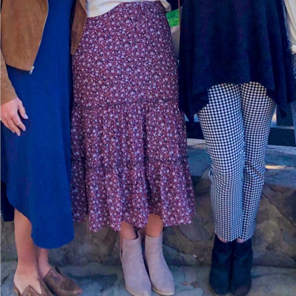 Aerie Midi Floral Skirt - Picture 2 of 5